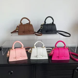 Solid Color Simple Temperament Handbag New Versatile Ins Single Shoulder Crossbody Bag Small Square Bag Korean