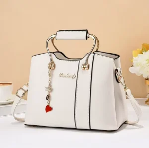 Sophisticated Color-Block Satchel for Women Spacious Stylish Everyday Handbag Chic Shoulder Tote for Work and Travel