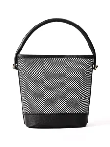 Source Factory Cross-border Color Matching Hand-carrying Bucket Bag Women’s Small Single-shoulder Bag