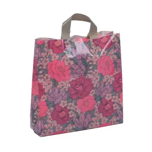 Source Factory Foldable LDPE Material Plastic Tote Bag Customizable with Screen Printing for Shopping Packing