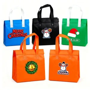 Source Manufacturer Jiajin Recyclable Custom Non Woven Food Grade Tote Bags All Sizes Styles Customizable Competitive