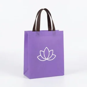 Spa Wellness Lavender Non Woven Heavy Duty Eco Friendly 3D Ultrasonic Reusable Gift Tote Skincare Supermarket Exhibition