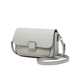 Spring Season New Women’s Genuine Leather Bags High End Cowhide Zip Closure Shoulder Crossbody Bag Pure Color Fashion Style