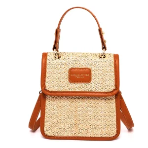 Spring Summer Fashion Shoulder Bag Straw Bags Women Handbags Beach Woven Straw Bag