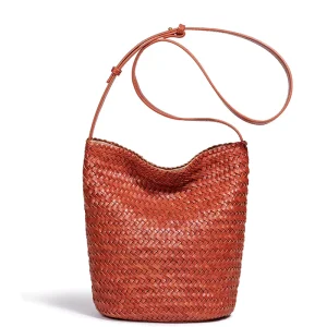 Spring Summer New Collection Braided Bucket Bag Fashion Versatile Daily Commuting Crossbody Bag Women Unique Casual Handbag