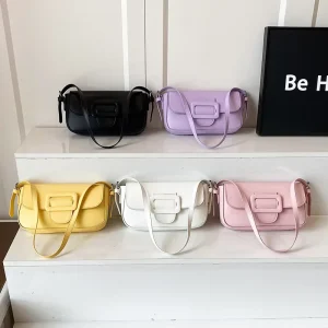 Spring Summer New Korean Style Handbag Casual and Fashionable Underarm Bag Trendy Candy Color Women’s Shoulder Bag