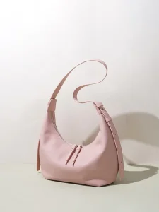 Spring Women’s Dumpling Shoulder Bag Genuine Leather Soft Hobo Crossbody Bag