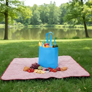 Spunbond Polypropylene Non Woven Biodegradable Eco friendly Recyclable Tote Bag for Supermarket Shopping