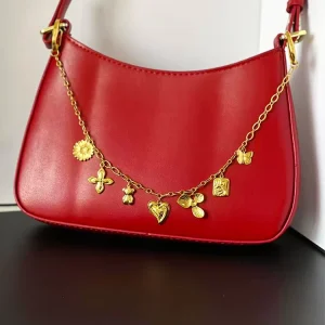 Stainless Steel Charm Gold Chunky Metal Chain Bags for Ladies