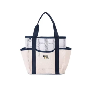 Stb Bag 023 Fashion Mesh Beach Summer Handbag Custom Messenger Bag Large Capacity Mesh Women’s Beach Bag