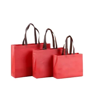 Stock Reusable Nonwoven Fabric Eco friendly Recyclable Tote Bags Custom Logo Digital Printing for Supermarket Exhibition