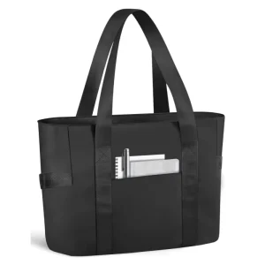 Stock Unisex Nylon Fashion Tote Handbag Weekend Travel Bag Laptop Compartment Zipper Closure Waterproof Lightweight