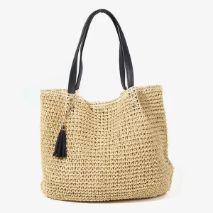 Straw Bag Big Embroidered Large Capacity Handbag Crochet Handbag