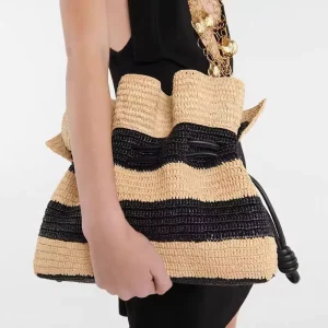 Straw Crossbody Messenger Straw Bags Women Handbags Personalized Straw Shoulder Bags Big Capacity Shopping Summer Beach Bag