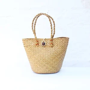 Straw Woven Bag Fashion Everything with Beach Travel Hand Woven Straw Bags