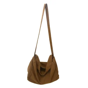 Stylish Canvas Hobo Crossbody Bag Portable Durable Shoulder Bag for Unisex Travel Casual Use