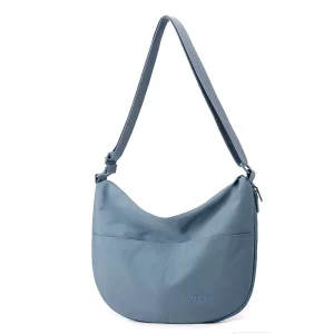 Stylish Lightweight Nylon Bucket Bag Zipper Closure Waterproof Adjustable Shoulder Strap 3L+ Capacity Unisex Polyester