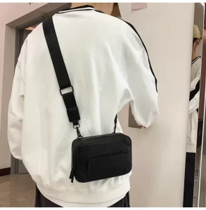 Stylish Men’s Crossbody Shoulder Bag High Quality Casual Design Custom Logo Made Durable Fashionable Messenger Bag Nylon