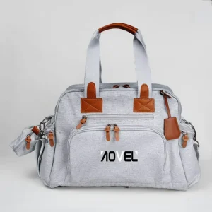 Stylish Travel Baby Bags Multi Pocket Diaper Bag Mommy Bag for Mom and Dad with Portable Changing Pad Diaper Tote Bag