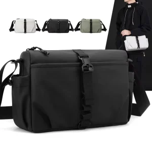 Stylish Trendy Premium-Feel Crossbody Chest Bag Mens Casual Waterproof Large-Capacity Shoulder Bag