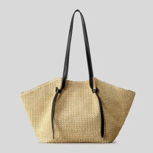 Summer Bags Women Handbags Ladies Woven Purse French Market Basket Straw Beach Bag