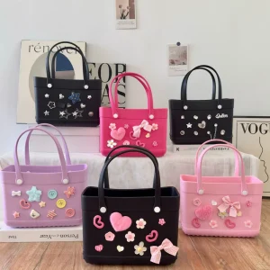 Summer Beach Bags Waterproof EVA Tote Bags Outdoor Travel Storage Handbags