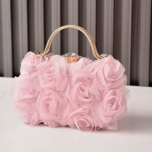 Summer Fashion Wedding Party Luxury Women Handbag Girls Evening Clutch Purse Women Flowers Evening Bags