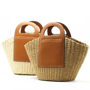 Summer Handmade Bags Women Large Capacity Straw Bags Woven Basket Bolsa Tote Handbags Lady Beach Hand Bags