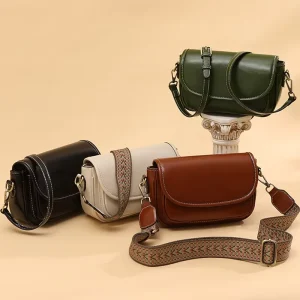 Summer Purse Handbags Mini Shoulder Bags Women Messenger Bags Crossbody Ladies PU Leather Saddle Bags With Two Shoulder Straps