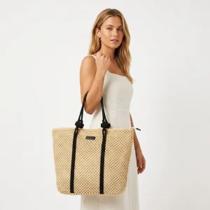 Summer Trends Fashionable Custom Size Women Waterproof Tote Beach Straw Bag with Handle