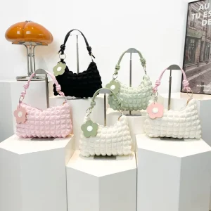 Summer Women’s Single Shoulder Underarm Bag Solid Color Folded Bag Handbag Sacs Main Pour Femmes Designer Bags Sac Main