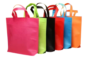 Supermarket Reusable Foldable Sublimation Tote Beige Shopping Bag Spunbond Nonwoven Fabric