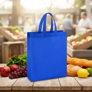 Supermarket Reusable Non Woven Biodegradable Ecofriendly Shopping Bag with Silk Screen Printing Custom Order Industrial Use