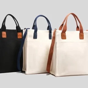 Supplier Custom LOGO Cotton Canvas Packaging Storage Bags Shopping Bag Women’s Tote Bags With Handle