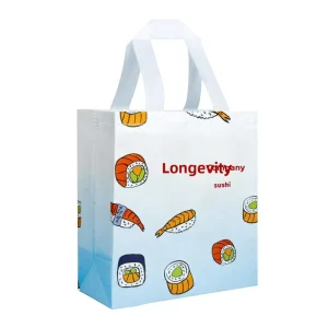 Sushi Shop Special Reusable Non-Woven Food Grade Takeaway Catering Commercial Rice Ball Sushi Cuisine Tote Bag