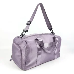 Swimming Bag Custom Sports and Fitness Wet and Dry Nylon Purple Duffel Bag Large Capacity Waterproof Sports Travel Duffle Bag