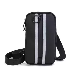 T7005 Shoulder Bag Waterproof Leather Waist Bag Mini Cross Section Multi compartment Cross body Chest Backpack