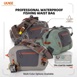 TPU Floating Waterproof Fishing Fanny Pack Submersible 9L Waist Bag For Kayaking Boating Wading OEM Custom Logo Bulk