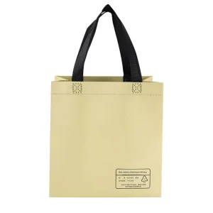 Takeout Food Service Packaging Bags Heat Bonding Non Woven Laminated Tote Bags