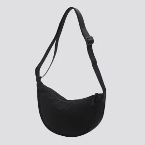 Teddy Custom Lightweight Small Sling Crossbody Crescent Handbag Nylon Shoulder Dumpling Bag For Women