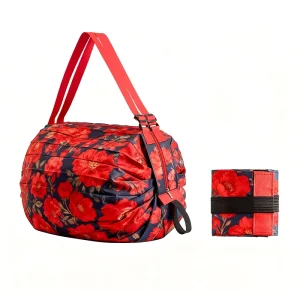 The New Listing Custom Logo Polyester Nylon Foldable Duffle Travel Plastic Travel Bag