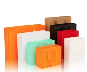 Thickened Gift Kraft Paper Bag Custom Clothing Packaging Bag Paper Shopping Bag