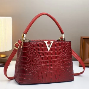 Top Handle Fashion Alligator Pattern Crossbody Tote Bag for Ladies Purse Bags Handbags Women Designer Bag