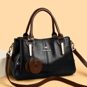 Top Quality Luxury Design Hand Bag PU Leather Fashion Lady Shoulder Bag Simple Style Purses Handbags for Women
