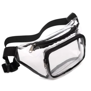 Transparent Clear Fanny Pack Waist Bag Woman Fanny Packs And Bags PVC Clear Bag