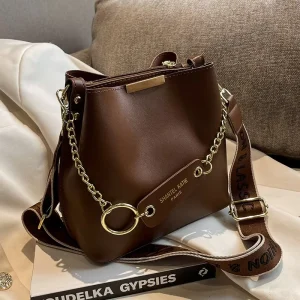Trapezoid Designer Ladies Scarves Wrapped Handle Bucket Bags Candy Color Large Shoulder Purses Messenger Women