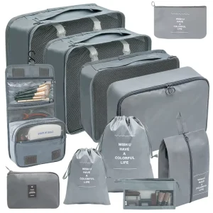 Travel Bag Factory 7 Set Packing Cubes Travel Bag Set Luggage Storage Organizer for Travel Promotion