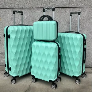 Travel Luggage Set 4 Piece Expandable Hardside PC+ ABS Suitcase Bag With Spinner Wheels Rolling Trolley Case for Men Women