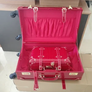 Travel Suitcase Sets Trunk Sets Classic Fashion Vintage Luxury Ready to Ship Leather Luggage With Lock