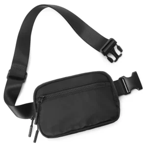 Travel Unisex Mini Nylon Zipper Closure Waterproof Belt Bag Small Fanny Pack